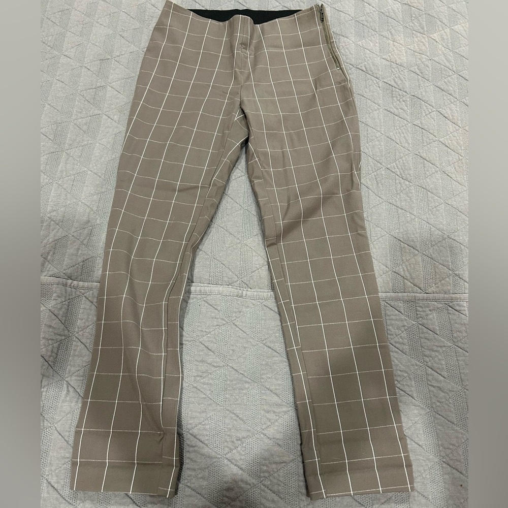 A New Day Women’s Light Tan Checkered Dress Pants